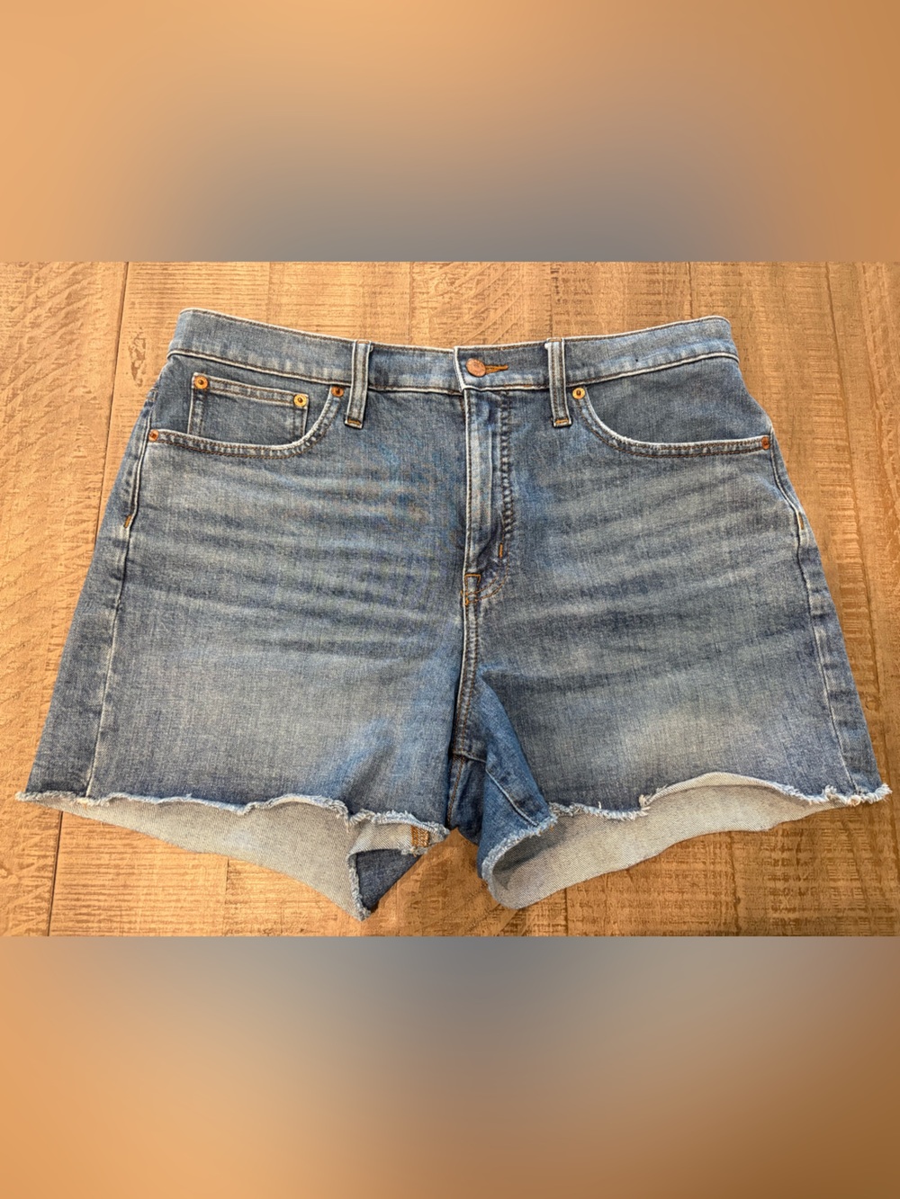 J Crew Classic Light Wash Denim Cutoff Shorts
